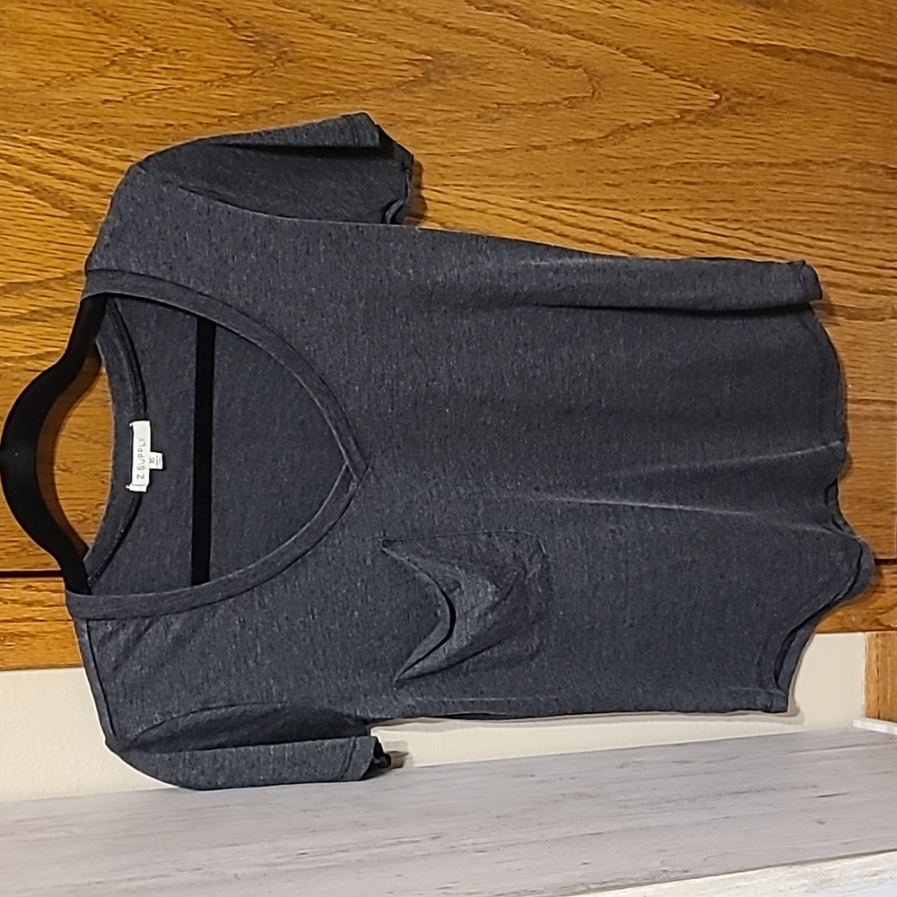 Z Supply Gray Short Sleeve Tee